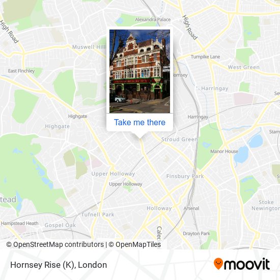 Hornsey Rise (K) map