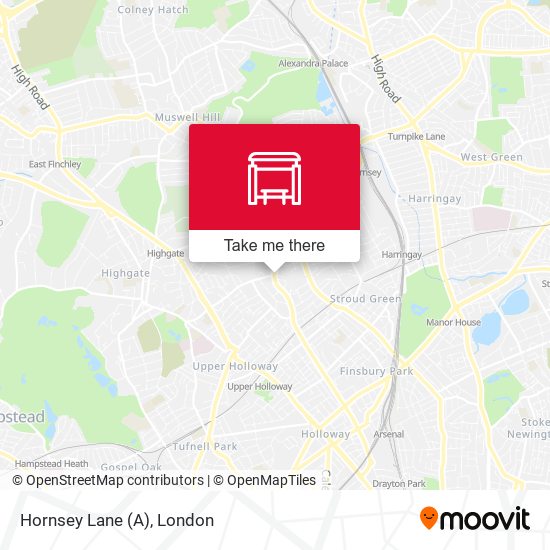 Hornsey Lane (A) map