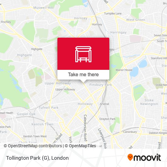 Tollington Park (G) map