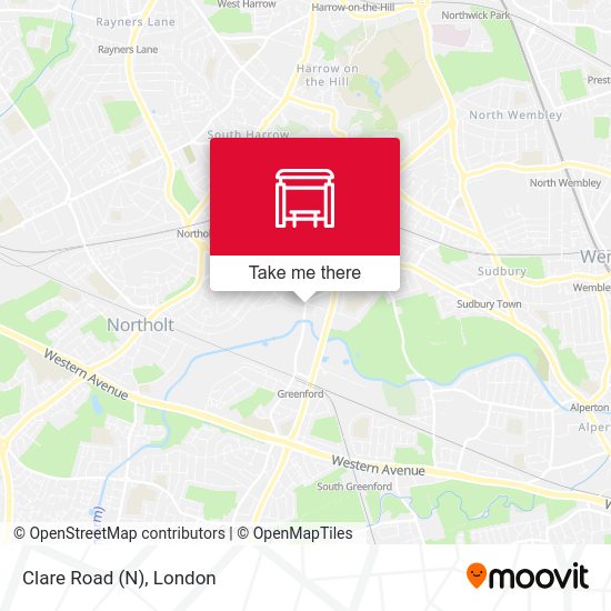 Clare Road (N) map
