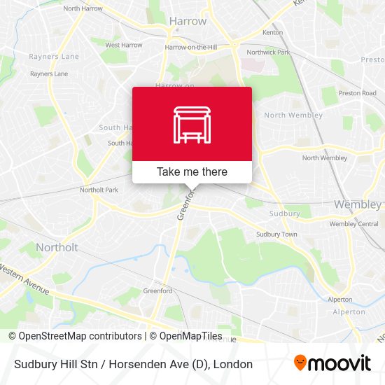 Sudbury Hill Stn  / Horsenden Ave (D) map