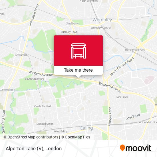 Alperton Lane (V) map
