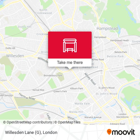 Willesden Lane (G) map