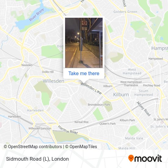 Sidmouth Road (L) map