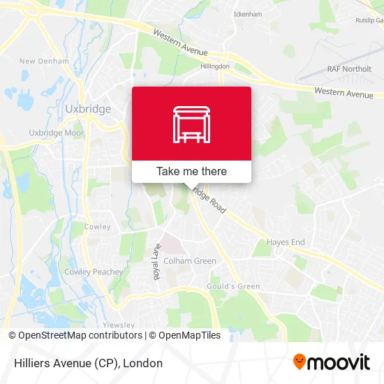 Hilliers Avenue (CP) map