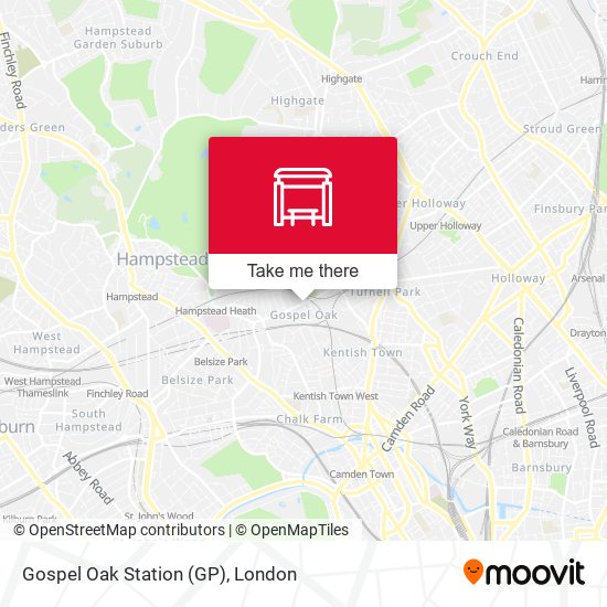 Gospel Oak Station (GP) map
