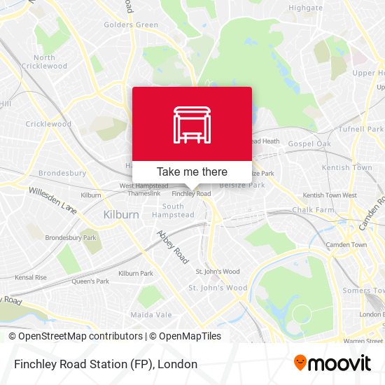 Finchley Road Station (FP) map