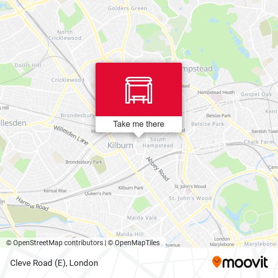 Cleve Road (E) map