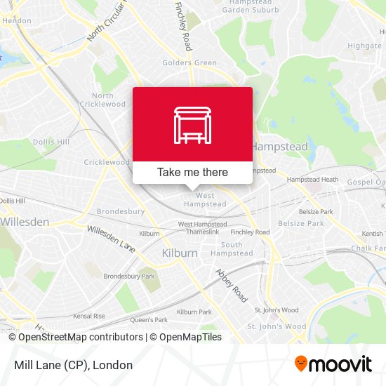 Mill Lane (CP) map