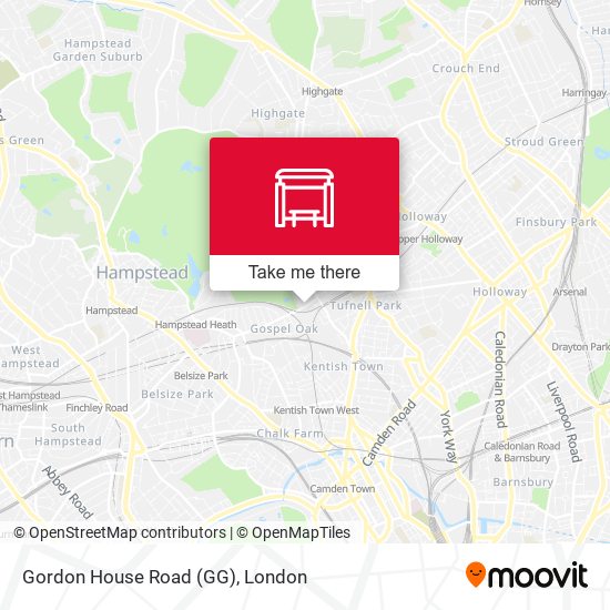 Gordon House Road (GG) map