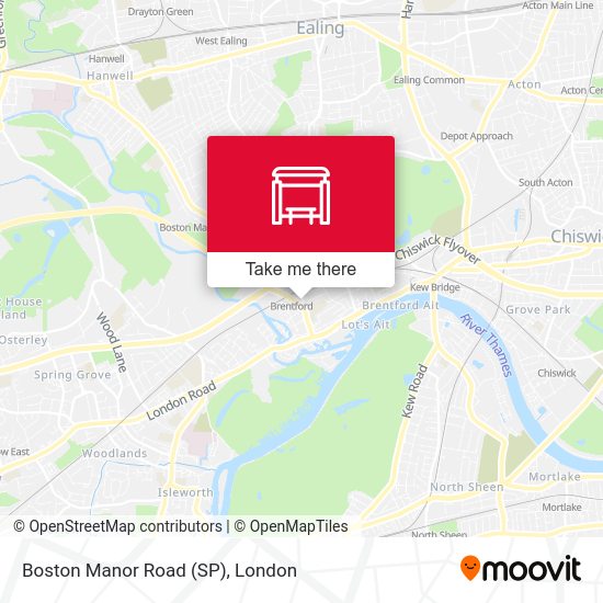Boston Manor Road (SP) map