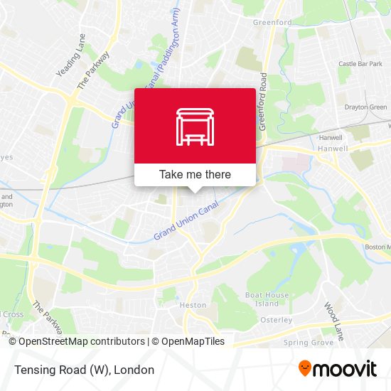 Tensing Road (W) map