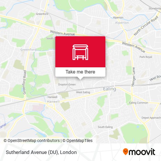 Sutherland Avenue (DU) map