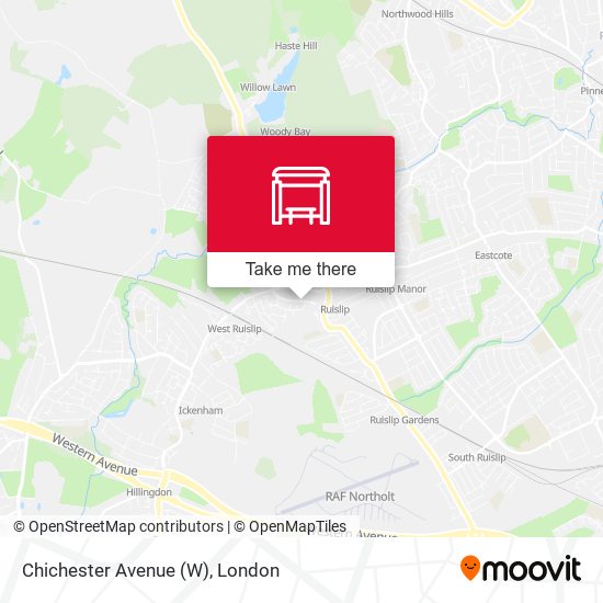 Chichester Avenue (W) map