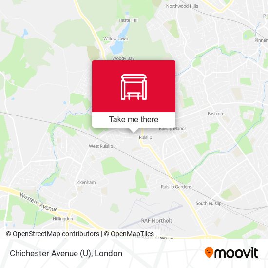 Chichester Avenue (U) map