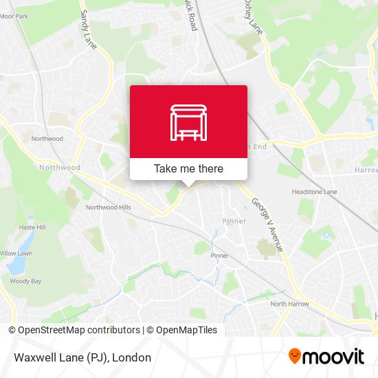 Waxwell Lane (PJ) map