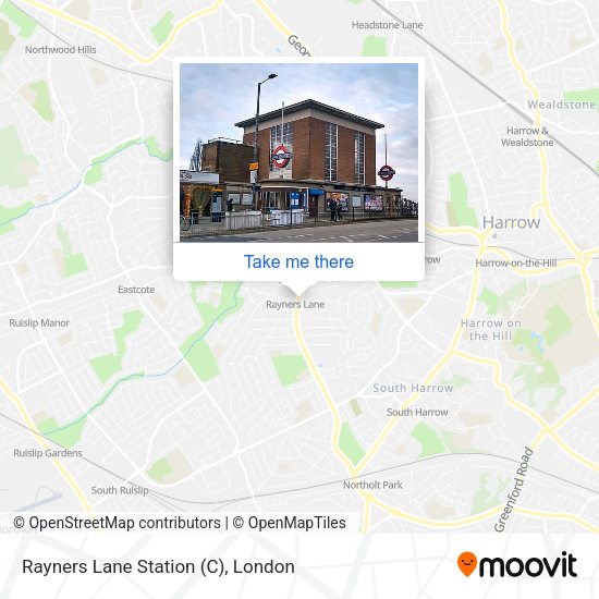 Rayners Lane Station (C) map