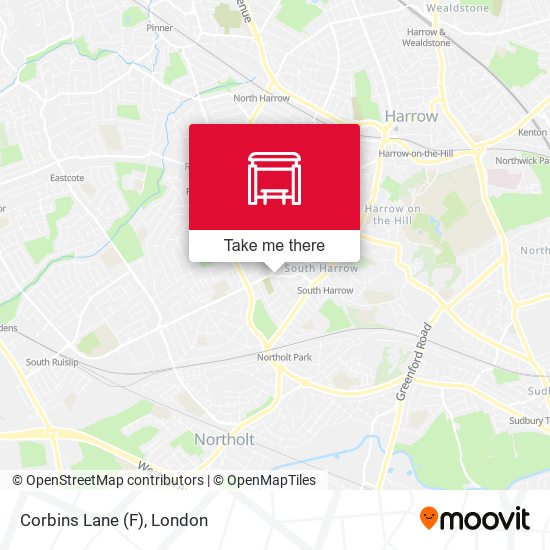 Corbins Lane (F) map