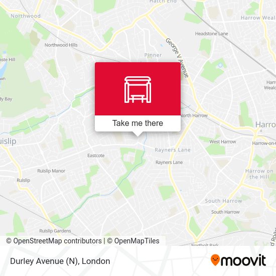 Durley Avenue (N) map