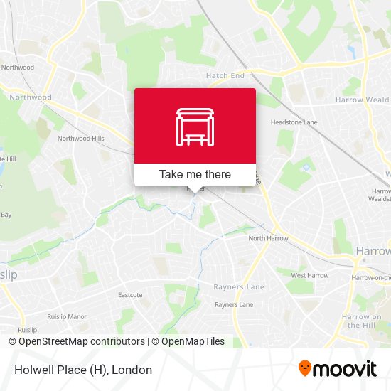 Holwell Place map