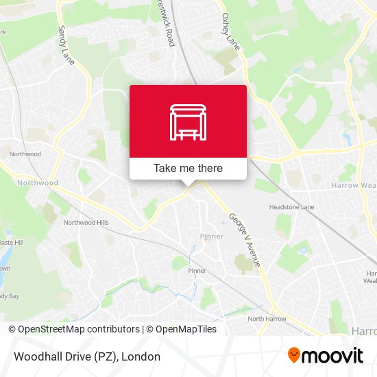 Woodhall Drive (PZ) map