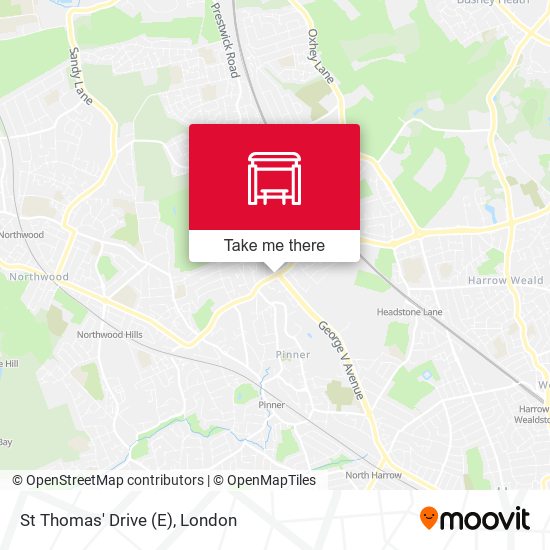 St Thomas' Drive (E) map