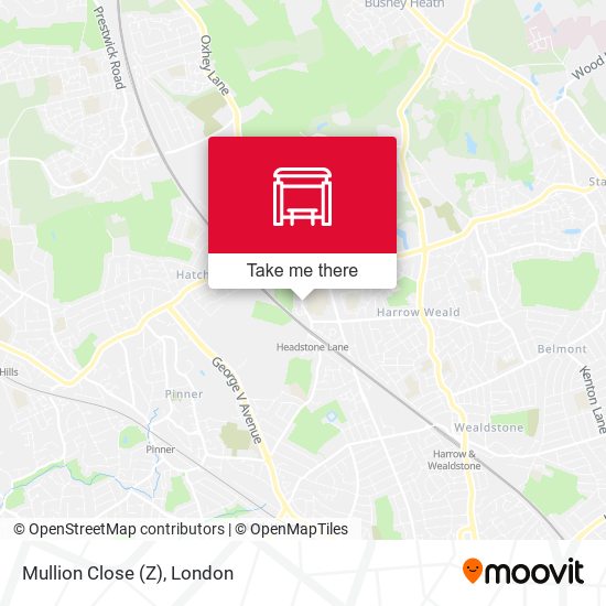 Mullion Close (Z) map