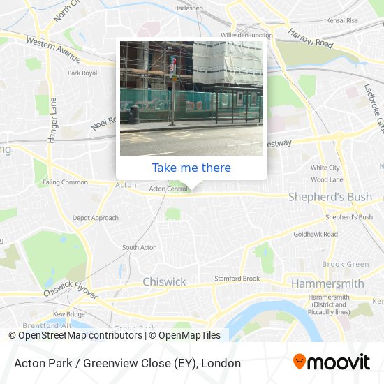 Acton Park / Greenview Close (EY) map