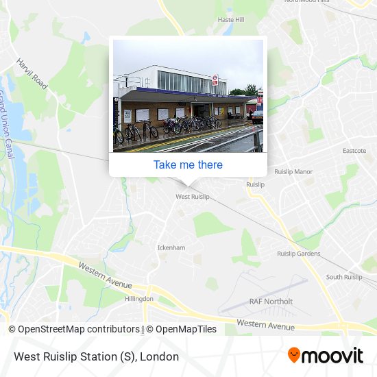 West Ruislip Station map