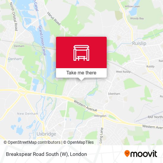 Breakspear Road South (W) map