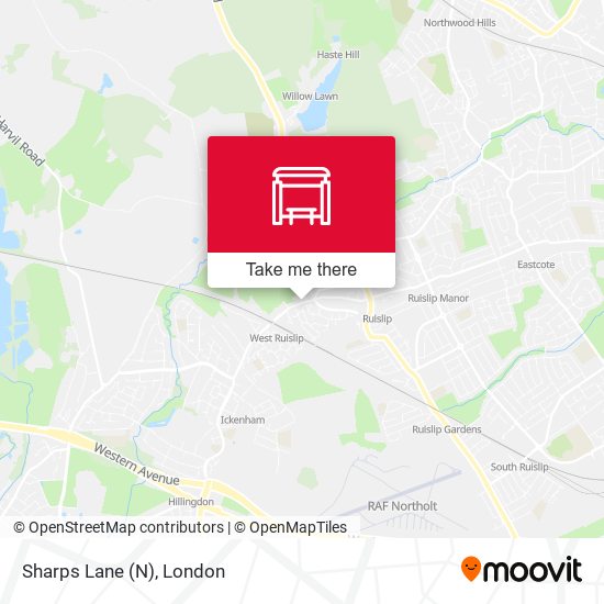 Sharps Lane (N) map
