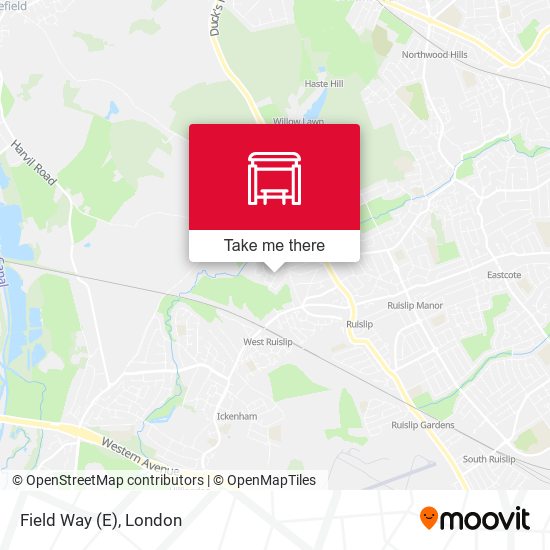 Field Way (E) map