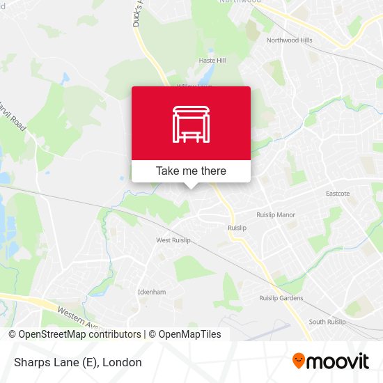 Sharps Lane (E) map