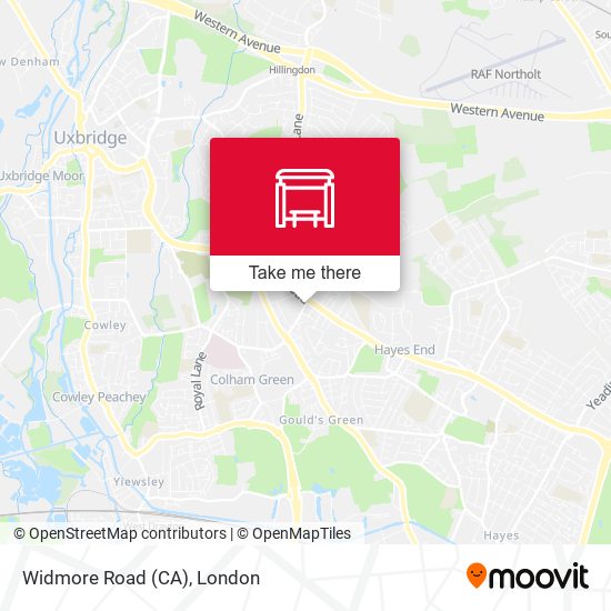 Widmore Road (CA) map