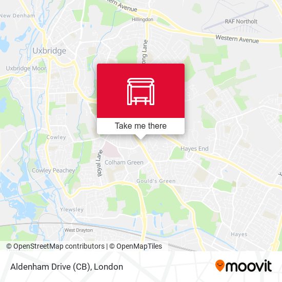 Aldenham Drive (CB) map