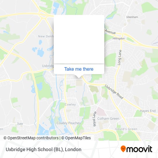 Uxbridge High School (BL) map