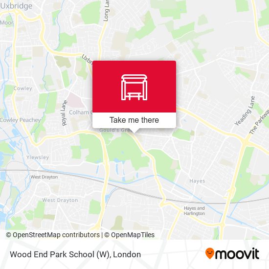 Wood End Park School map