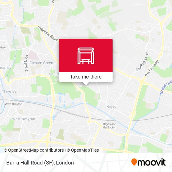 Barra Hall Road (SF) map