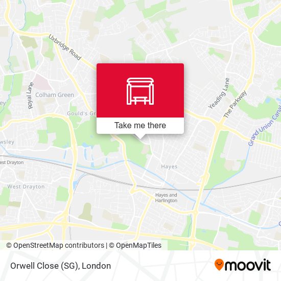 Orwell Close (SG) map
