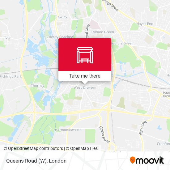 Queens Road (W) map