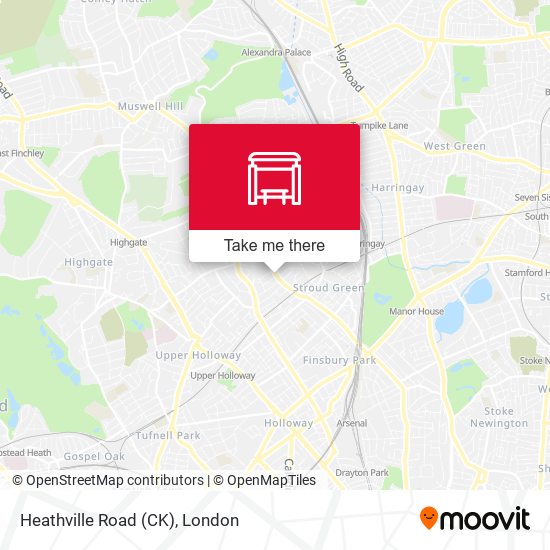 Heathville Road (CK) map