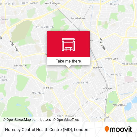 Hornsey Central Health Centre (MD) map