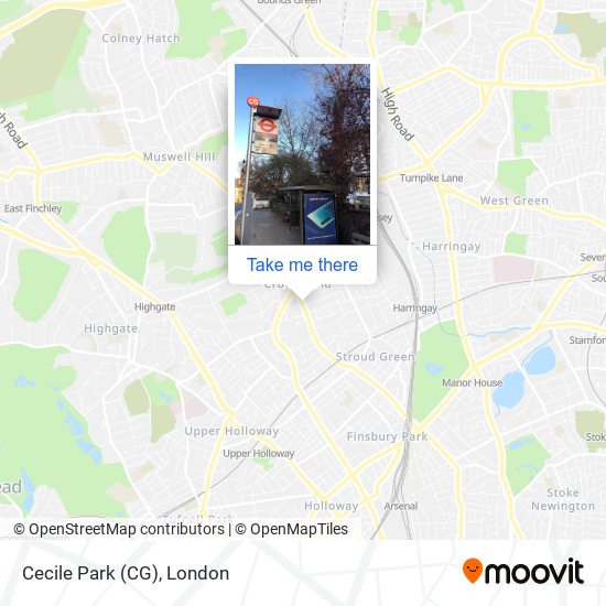 Cecile Park (CG) map