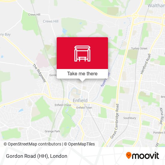 Gordon Road (HH) map