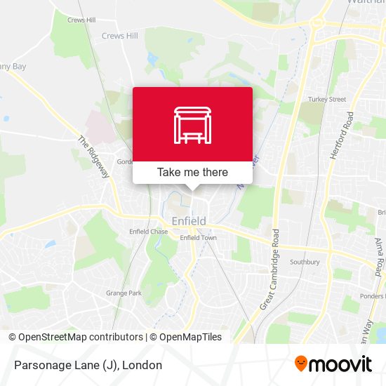 Parsonage Lane (J) map