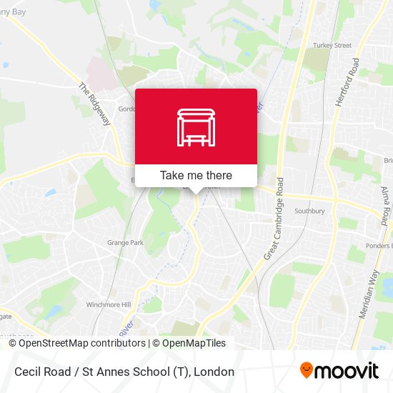 Cecil Road / St Annes School (T) map
