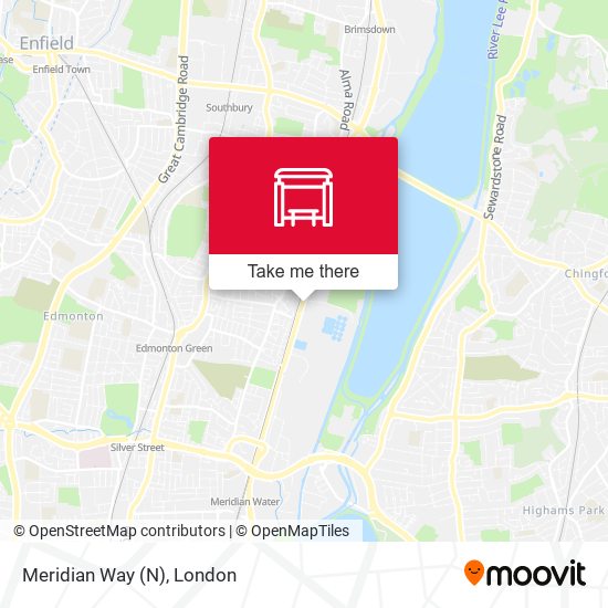 Meridian Way (N) map