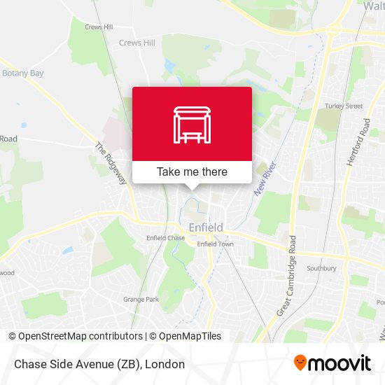 Chase Side Avenue (ZB) map