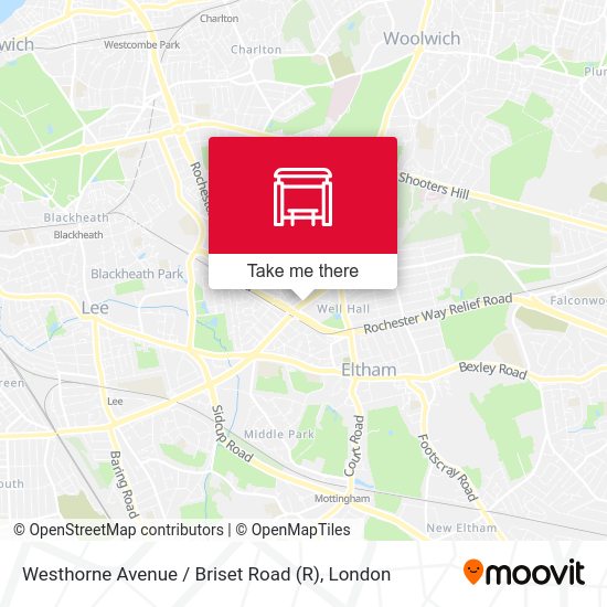 Westhorne Avenue / Briset Road map