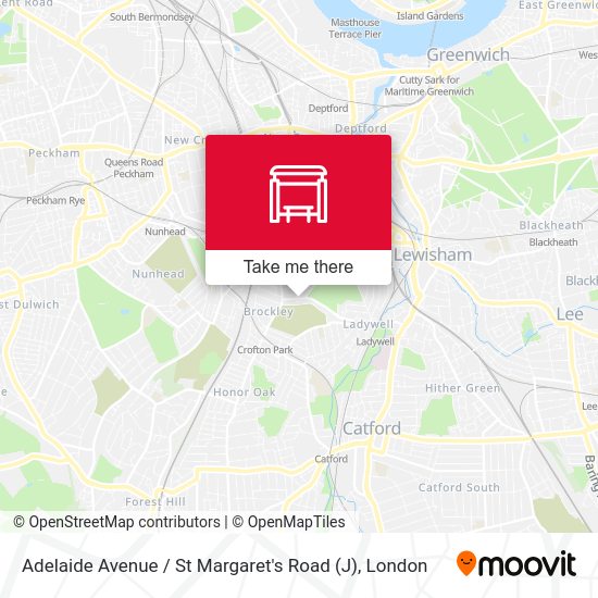 Adelaide Avenue / St Margaret's Road (J) map